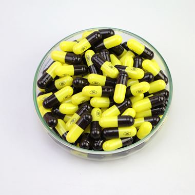 黑黄印字胶囊